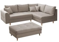 ARIELLA #176 Divano Angolare Con Poggia Piedi - Stoffa / Beige 230x160x88 17 ARIELLA #176 Divano Angolare Con Poggia Piedi - Stoffa / Beige 230x160x88 -Massivmoebel24 68 920 100 0179 9