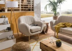 HOLMA Poltrona - Stoffa / Beige 96x85x88