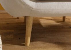 HOLMA Poltrona - Stoffa / Beige 96x85x88 -Massivmoebel24 68 920 100 0187 7