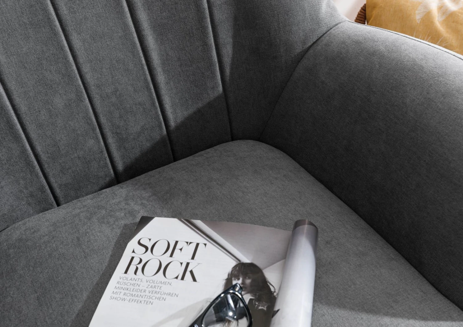 HOLMA Poltrona - Stoffa / Grigio 96x85x88 7 HOLMA Poltrona - Stoffa / Grigio 96x85x88 - immagine 5