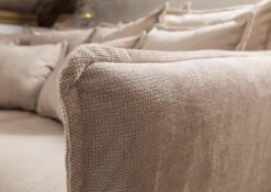 AMY Divano 2 Posti - Stoffa / Beige 210x140x103 -Massivmoebel24 68 920 100 0189 7