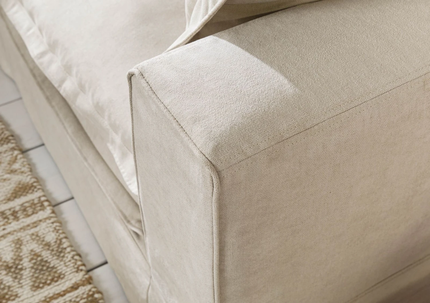 SYLT Divano 3 Posti - Stoffa / Beige 341x117x90 9 SYLT Divano 3 Posti - Stoffa / Beige 341x117x90 - immagine 7