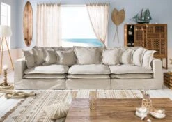 SYLT Divano 3 Posti - Stoffa / Beige 341x117x90 13 SYLT Divano 3 Posti - Stoffa / Beige 341x117x90 -Massivmoebel24 68 920 100 0194 3