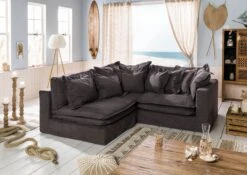 SYLT Divano Angolare - Stoffa / Verde Scuro 238x234x90